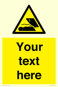 Custom Warning submerged objects in watercraft areas